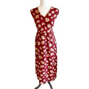 Hand made 90's vintage maxi floral dress